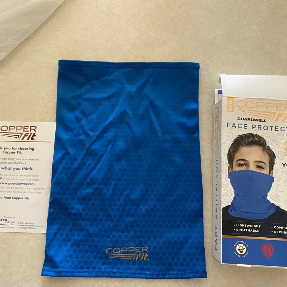 NWOT-Copper Fit Guardwell Face-Neck Protector Youth